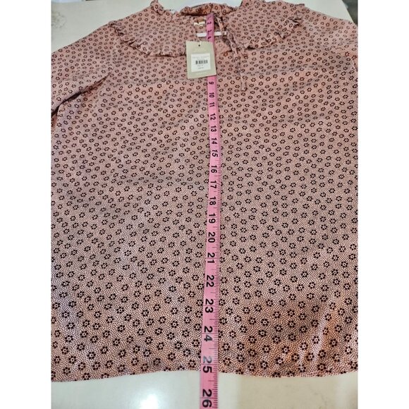 NWT! Boden Betsy Top Floral Print Ruffle Sz 6 Pink Long Sleeve Prairie Boho - Picture 13 of 13